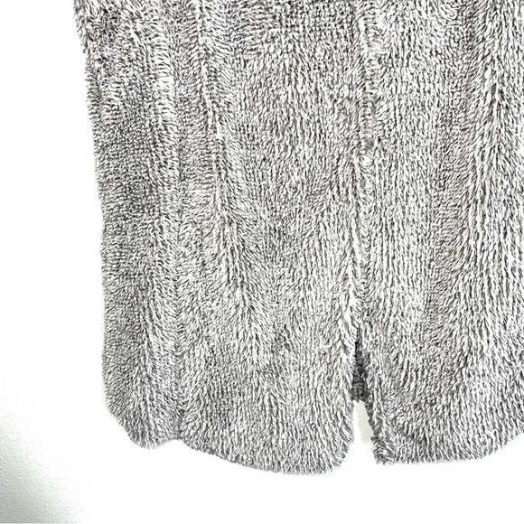 Maurices Gray Asymmetrical Collar Open Front Sherpa Vest Xsmall Women’s - Picture 5 of 11